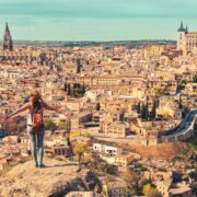 Female tourist in Toledo, Spain