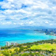 Beautiful coastline of Honolulu