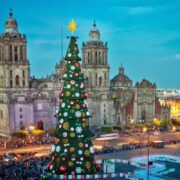 Christmas decorations in Mexico City