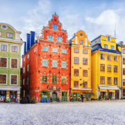 Colorful Gamla Stan In Stockholm, Sweden