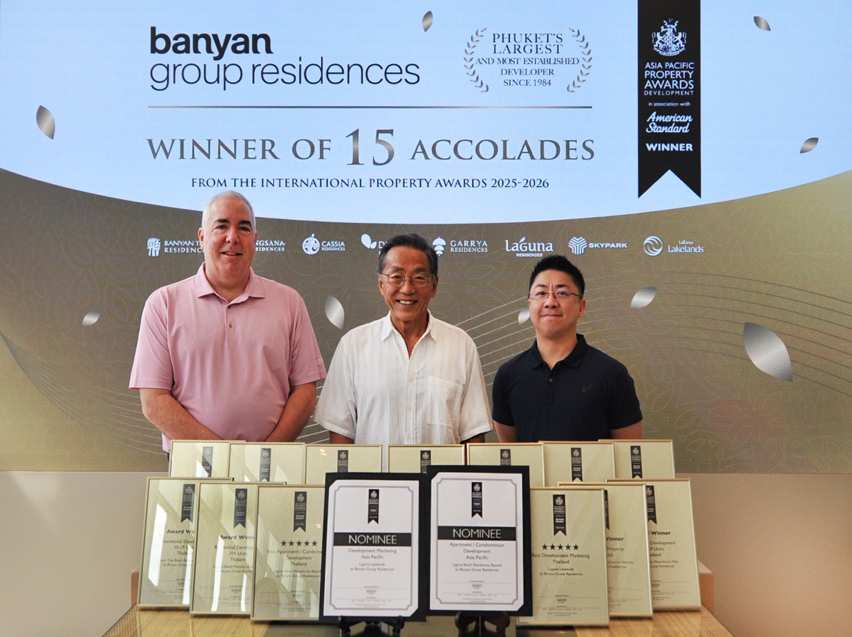 Banyan Group comes away with 15 wins at the Asia-Pacific Property Awards
