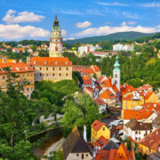 Panoramic View Of Cesky Krumlov, Czechia, Czech Republic
