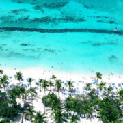 Aerial View Of A Caribbean Beach In La Romana, Dominican Republic