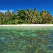 Tropical island in Bocas del Toro, Panama